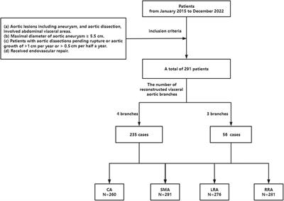 Comparison of branched, fenestrated, and parallel strategies for endovascular treatment of thoracoabdominal aortic pathologies involving visceral regions